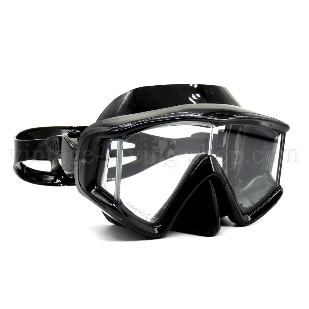 Tempered Glass Tauchmaske Panorama Taucher Maske Scuba Taucherbrille Silikon NEU